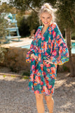 Pool to Party Kaftan One Size / Multi / 100% Cotton Lorelei Floral Print |  Bell Kaftan