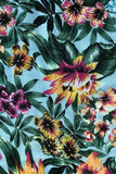 Pool to Party Kaftan One Size / Multi / 100% Poly Bay Breeze Floral Tropical Print in Coverup Bell Sundress Coverup