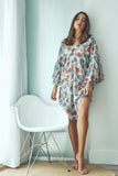 Pool to Party Kaftan One Size / Multi / 100% Poly Tropical Oasis Print | Bell Kaftan Dress