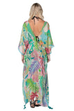 Pool to Party Kaftan One Size / Multi / 50% Modal/50% Cotton Summer Isle Poolside Maxi Dress