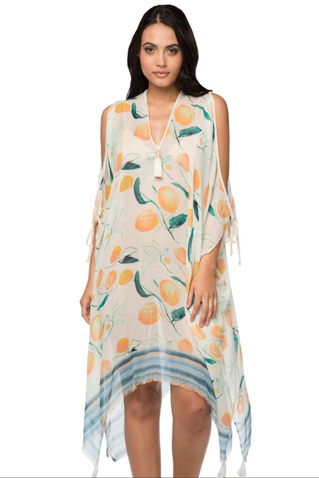Rita Reversible Sundress Coverup in Song & Dance Print