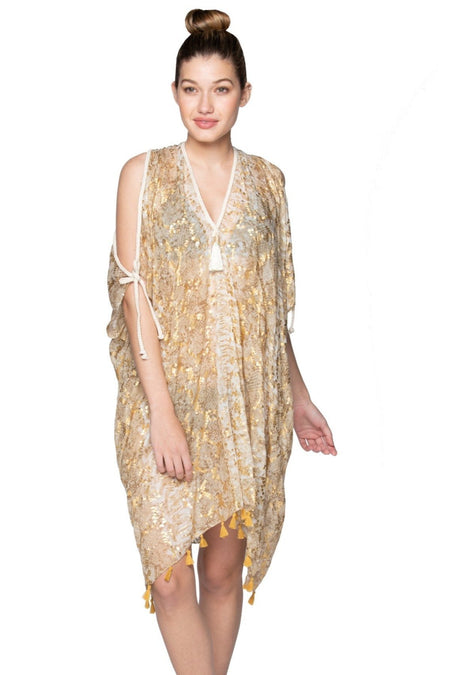 Keyhole Sun Dress in Peony Print