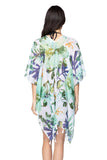 Pool to Party Kaftan One Size / Sea Green Gentle Garden Print Kaftan