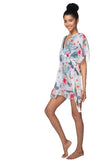 Pool to Party Kaftan One Size / Sky / 70% Polyester / 30% Cotton Love Story Print | Isle  Sun Dress Coverup