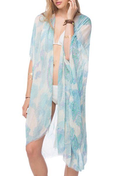 Pool to Party Kimono Aqua / One Size Athena Kimono Wrap