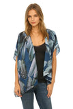 Pool to Party kimono Dream Catcher / One Size / Navy Dream Cathcher Print Silky Kimono Wrap (