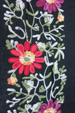 Pool to Party Kimono One Size / Black / 80% Polyester/20% Rayon Floral Vines Embroidered Kimono Coverup