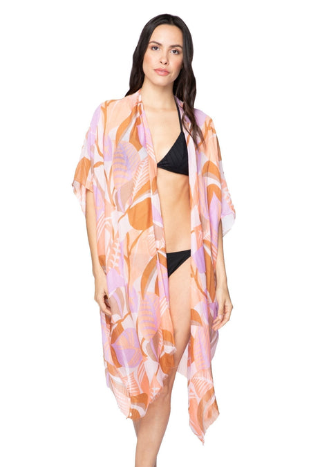 Summer Isle Cropped Fringe Kimono