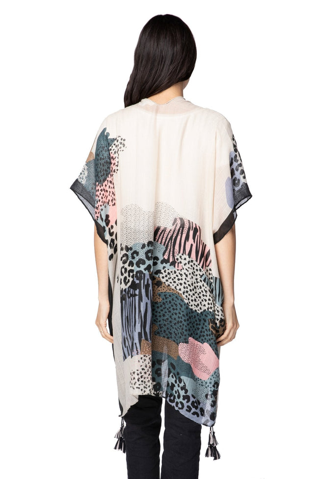 Pool to Party Kimono One Size / Cream / 100% Polyester The Serengeti Kimono Wrap