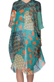 Pool to Party Kimono One Size / Multi / 100% Cotton Okinawa Print Kimono Coverup