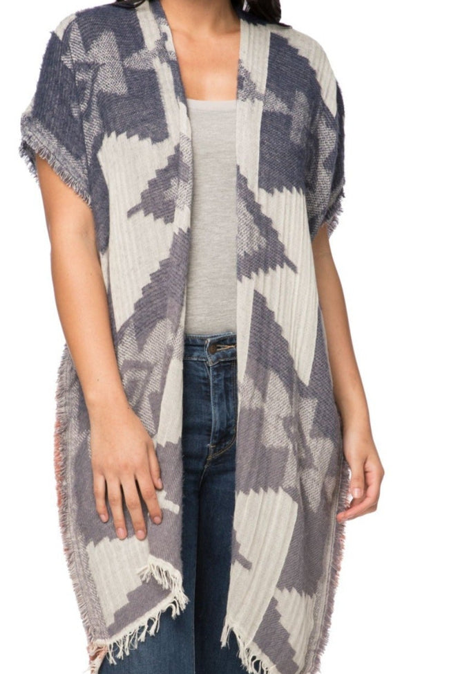 Pool to Party Kimono One Size / Multi / 100% Modal Earth Bound Print Kimono Wrap