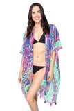 Pool to Party Kimono One Size / Multi / 100% Polyester Ms. Brightside Kimono Wrap