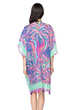 Pool to Party Kimono One Size / Multi / 100% Polyester Ms. Brightside Kimono Wrap