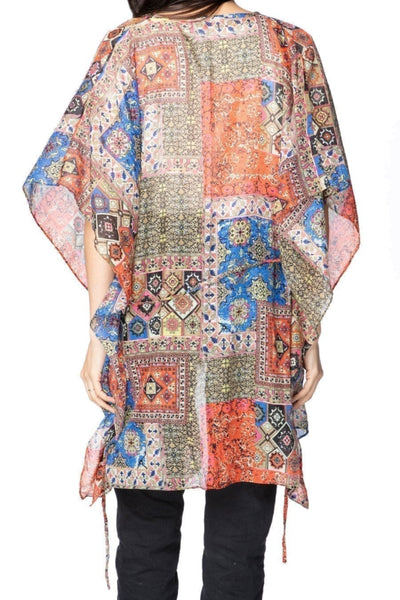 Pool to Party Kimono One Size / Sand / 100% Polyester The Cabana Kimono in Summer Bazaar