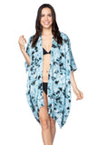 Pool to Party Kimono One Size / Steel / 100% Polyester Fogged Horizon Kimono Wrap