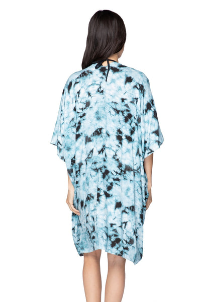 Pool to Party Kimono One Size / Steel / 100% Polyester Fogged Horizon Kimono Wrap