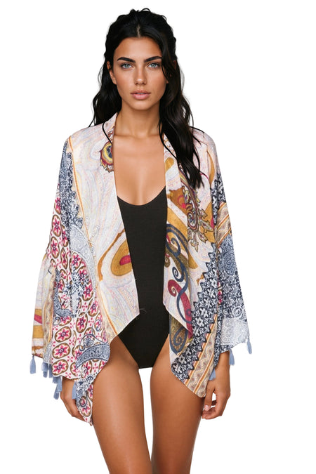 Tropical Oasis Print | Bell Kaftan Dress