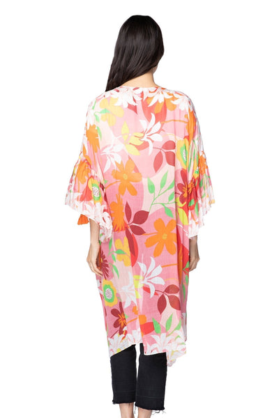 Pool to Party Kimono Pink / One Size California Dreamin' Bell Kimono in Pink