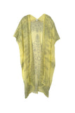 Pool to Party Kimono Yellow / One Size Light Paisley Print Coverup Kimono Wrap
