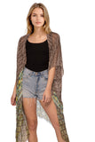Pool to Party Luxury Print Fabric Coverup Kimonos - Subtle Luxury