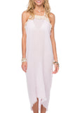 Pool to Party Maxi One Size / Baby / 100% Modal Double Layer Gauze Four Way Fray Fringe Beach Dress