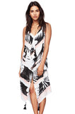Pool to Party Maxi One Size / Black / 100% Polyester Maxi Tassel Dress in Night at the Beach