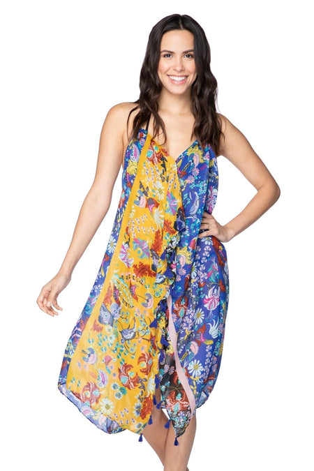 Goddess Eyelet Sundress  in Indigo