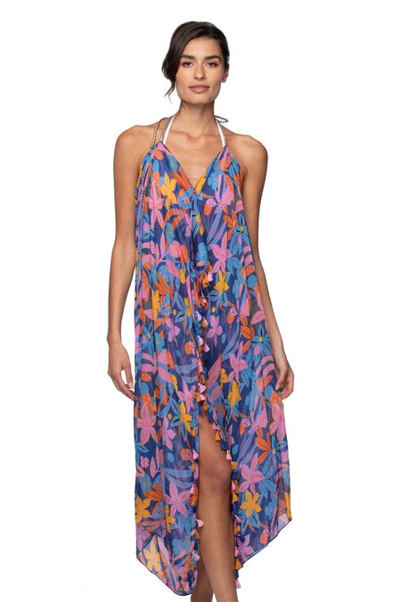 Maxi Tassel Dress in Dreams in Paradise Print