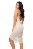 Pool to Party Maxi One Size / Ivory / 70% Polyester, 30% Cotton Maxi Tassel Dress in May Showers