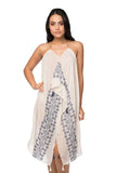 Pool to Party Maxi One Size / Ivory / 70% Polyester, 30% Cotton Maxi Tassel Sundress Coverup in May Showers Embroidery