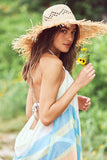 Pool to Party Maxi One Size / Multi / 100% Cotton Maxi Tassel Dress in Lakeside Print