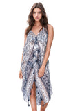 Pool to Party Maxi One Size / Multi / 100% Poly Maxi Tassel Dress in Floral Temple