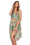 Pool to Party Maxi One Size / Multi / 100% Polyester Maxi Tassel Dress in Dreams in Paradise Print