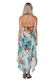 Pool to Party Maxi One Size / Multi / 50% Modal, 50% Viscose Maxi Tassel Dress in Branch Breeze