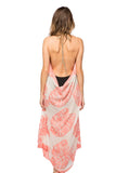 Pool to Party Maxi One Size / Pink / 100% Cotton Maxi Tassel Dress in The Tropics