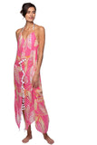 Pool to Party Maxi One Size / Pink / 50% Modal/50% Viscose Maxi Tassel Dress in Escape to Paradise