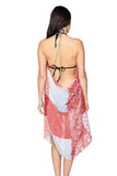 Pool to Party Maxi One Size / Red / 100% Poly Maxi Tassel Dress in Marisa Patches
