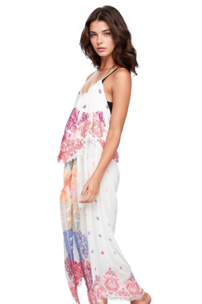 Pool to Party Maxi One Size / White / 100% Polyester Whole Lotta Love Coastal Summer Dress