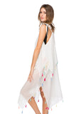 Pool to Party Maxi Rainbow Tassel Coverup |  Coastal Getaway Dress