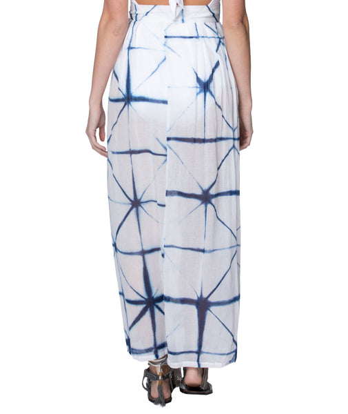 Pool to Party Mini L/XL / Window Panes / 100% Cotton The Oasis Maxi Dress