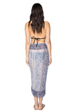Pool to Party Sarong Searching for Love / One Size / Navy Braided Sarong in Searching for Love Print