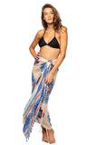 Pool to Party sarong Super Soul / One Size / Multi Braided Sarong in Super Soul Print