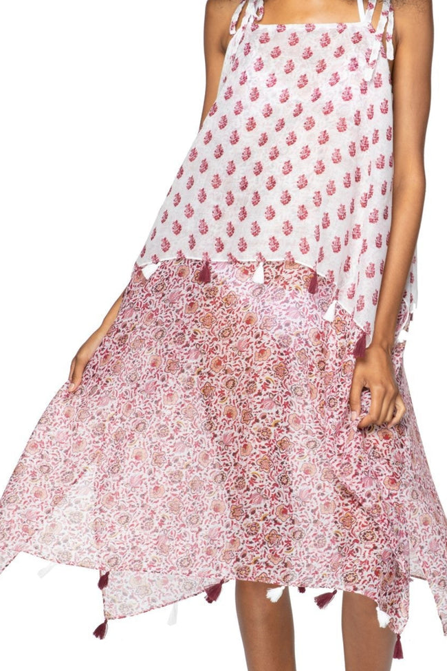 Pool to Party Sun Dress Coastal Getaway Dress / One Size / Maroon Melody Fair Print | Coastal Getaway Dress