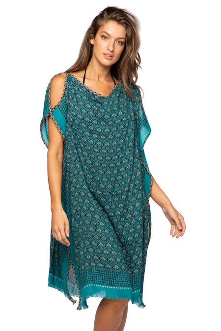 Goddess Eyelet Sundress  in Indigo
