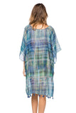 Pool to Party Sun Dress One Size / Blue / 100% Polyester Northern Lights Marina Shift Dress in Blue