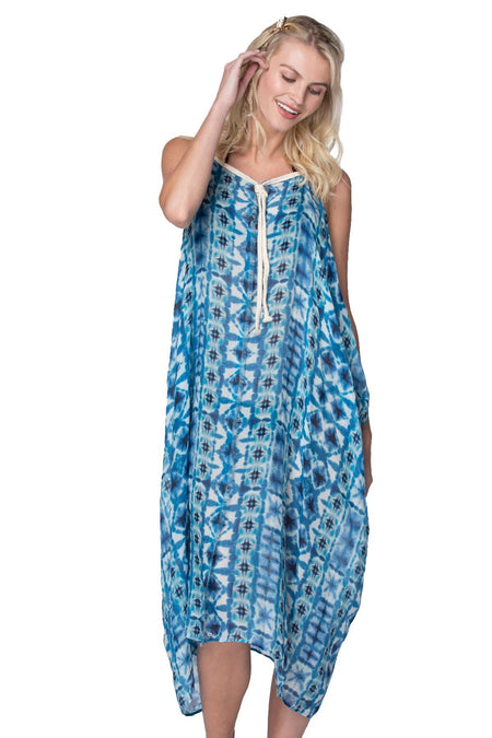 Rita Reversible Sundress in Vintage Vacation Print