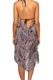 Pool to Party Sun Dress One Size / Multi / 100% Polyester Maxi Tassel Sun Dress Coverup in Blue Paisley Bliss  Print