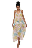 Pool to Party Sun Dress One Size / Multi / 50% Modal/50% Viscose Rita Reversible Coverup Sundress in Vacay Season Print