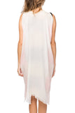 Pool to Party Sun Dress One Size / Sherbert / 100% Viscose Loomed Fabric Open Shoulder Sun Dress in Sugar Mountain Fabric