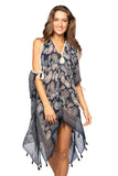 Pool to Party Sun Dress Open Shoulder Dress in Classic Bandana Print